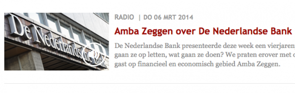 Economisch en financieel nieuws met Amba Zeggen.